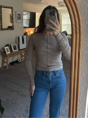 Abercrombie Boatneck Long Sleeve Tee